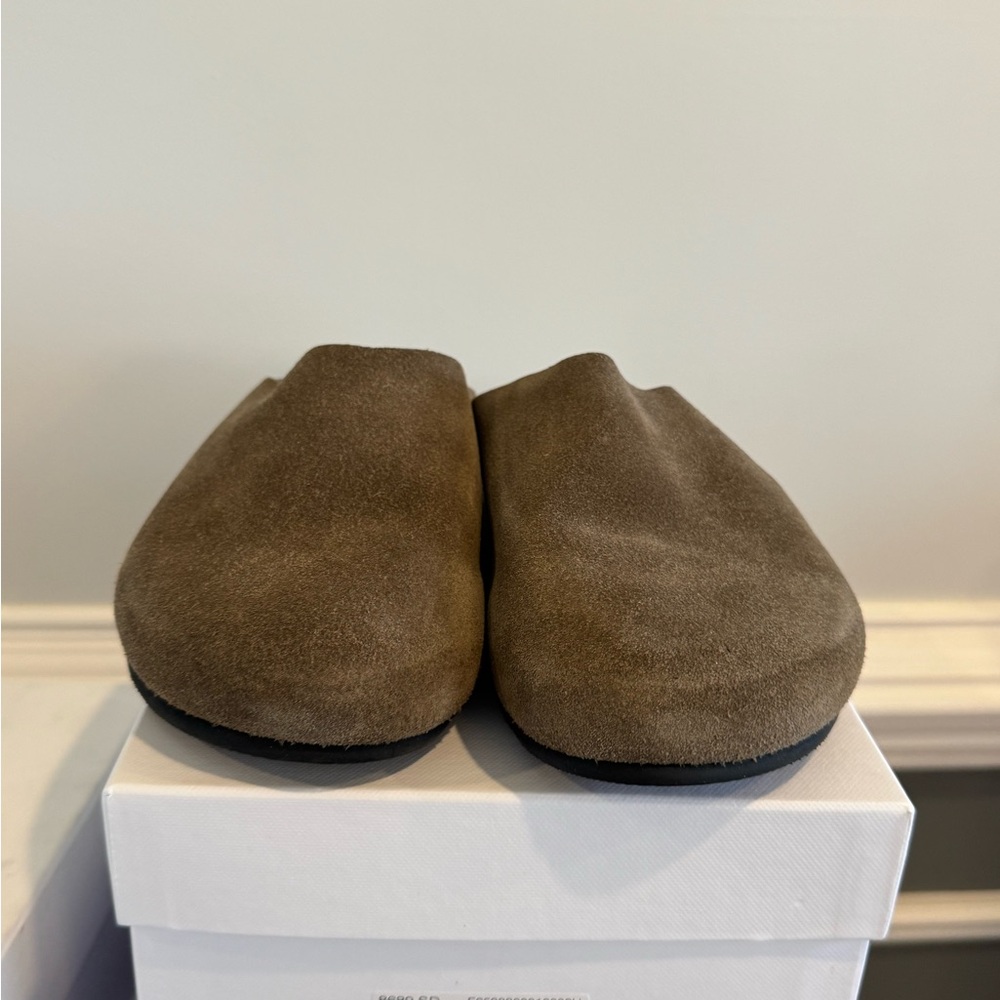 $1175 THE ROW 
Hugo Suede Mules - Light Brown size 37.5 - Picture 6 of 10